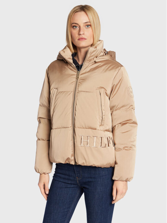 TOMMY WOMENSWEAR - TOMMY down sleeveless hooded puffer jacket relaxed fit