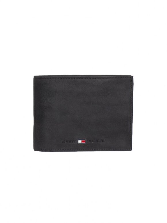 Tommy Hilfiger MENSWEAR - TOMMY HILFIGER LEATHER WALLET WITH FLAP