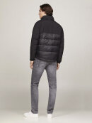 Tommy Hilfiger MENSWEAR - TOMMY HILFIGER Black Portland Mixe Media Stand JACKET 