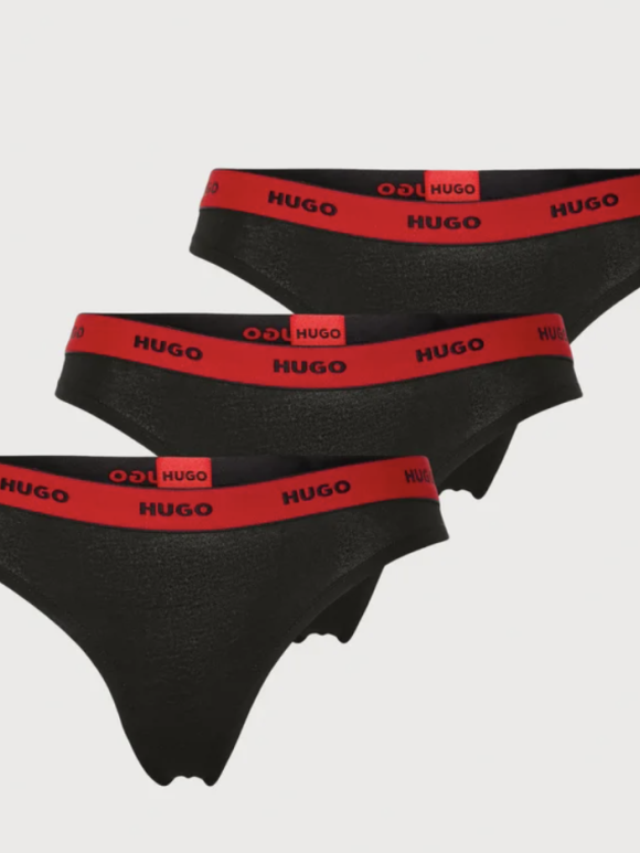 HUGO WOMENSWEAR - HUGO W TRIPLET THONG STRIPE