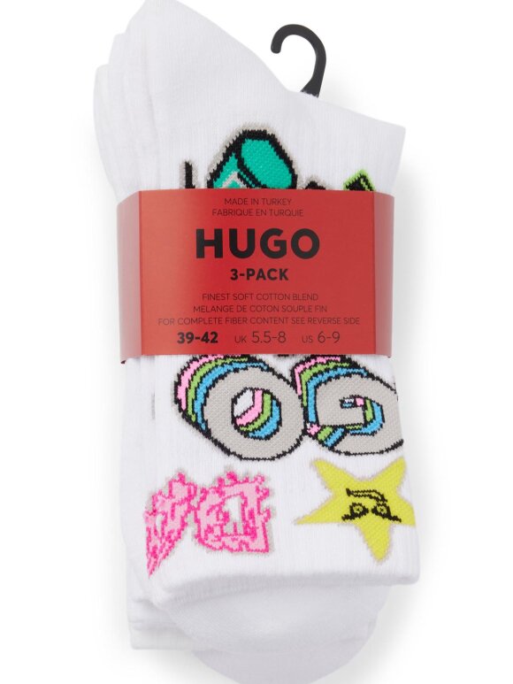 HUGO MENSWEAR - HUGO 3P QS STICKERBOMB CC