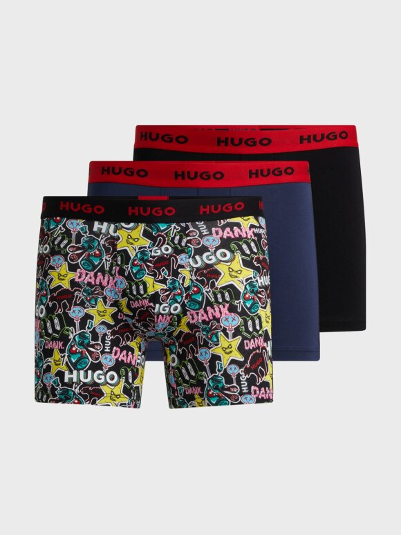 HUGO MENSWEAR - HUGO BOXERBR TRPLT DESIGN