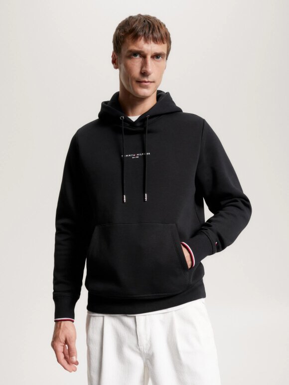 Tommy Hilfiger MENSWEAR - TOMMY HILFIGER TIPPED CUFF LOGO HOODY