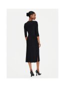 BOSS WOMENSWEAR - BOSS FONZIPONA RIBBED-KNIT DRESS WITH BUTTON TRIM