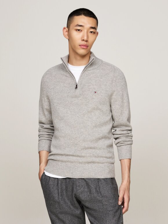 Tommy Hilfiger MENSWEAR - TOMMY LAMBSWOOL ZIP MOCK