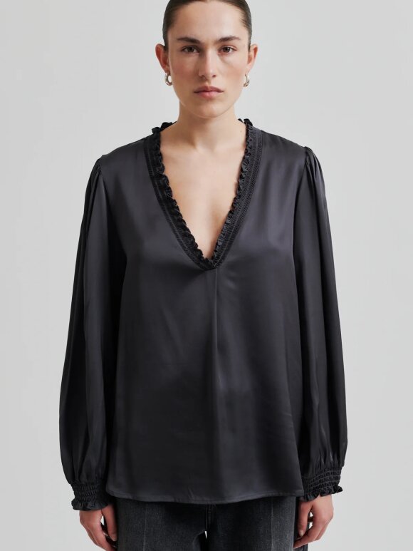 Second Female - SECOND FEMALE BARDI V-NECK BLOUSE