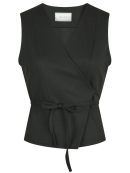 Neo Noir - NEO NOIR SAMARA TWILL WRAP WAISTCOAT