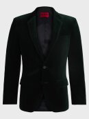 HUGO MENSWEAR - HUGO SLIM-FIT SINGLE-BREASTED JACKET IN COTTON VELVET