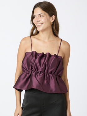 NEO NOIR TIPTON DULL SATIN TOP