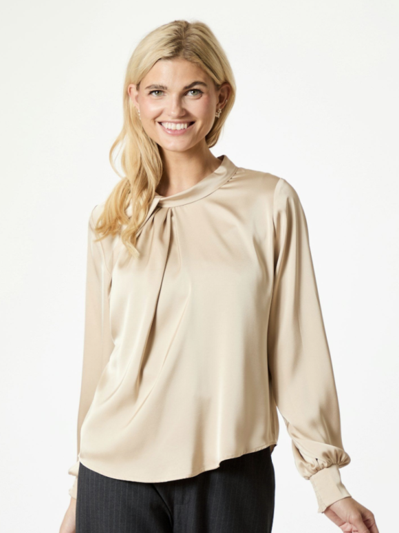 Neo Noir - NEO NOIR FAIRY DRAPY SATIN BLOUSE