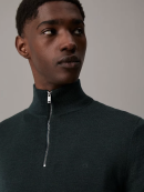 Calvin Klein - Calvin Klein Merino Zip Neck Jumper