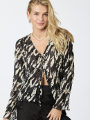 Neo Noir - NEO NOIR INDY DISTRESSED ZEBRA BLOUSE