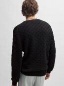 HUGO MENSWEAR - HUGO SEILO COTTON RELAXED-FIT SWEATER WITH JACQUARD PATTERN