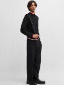 HUGO MENSWEAR - HUGO SELO ZIP-NECK SWEATER WITH CONTRAST TIPPING