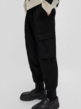 HUGO SLIM-FIT TROUSERS IN STRETCH GABARDINE