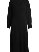 BOSS WOMENSWEAR - BOSS DIESHA1 V-NECK DRESS WITH BUTTON CUFFS