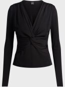 BOSS WOMENSWEAR - BOSS EULORI BLOUSE TWIST-FRONT TOP IN STRETCH JERSEY