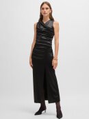 BOSS WOMENSWEAR - BOSS ELUVIES Long length high shine dress with wrap effect