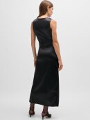 BOSS WOMENSWEAR - BOSS ELUVIES Long length high shine dress with wrap effect